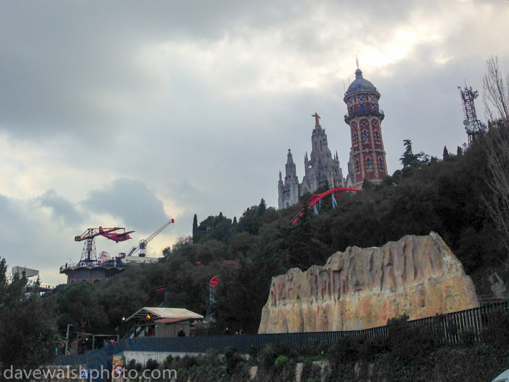 The Basilica and amusement park at Tibidabo, Barcelona